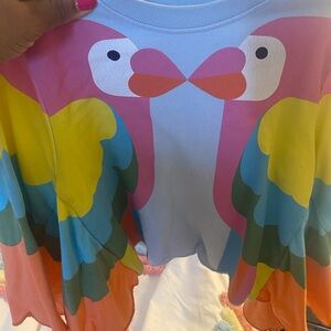 Colorful Flamingo Graphic Top